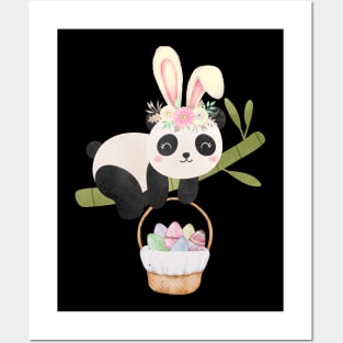 Cute Easter Panda Posters and Art